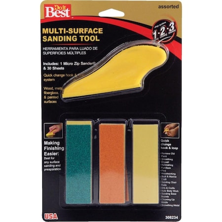 All-Source Micro Zip Sander Hand Sanding Kit 7800004